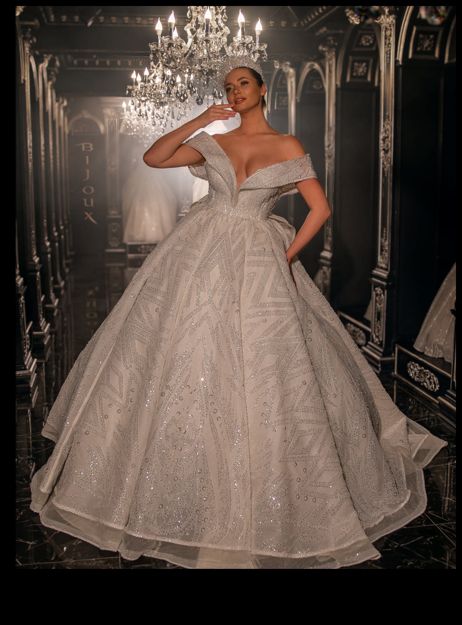 التألق الملكي: خطوة إلى خيال زفاف الأميرة الخاص بك