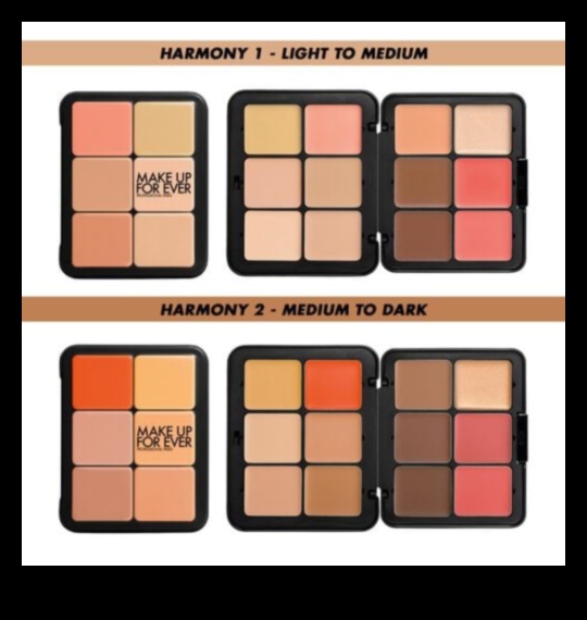 موازنة الألوان الدافئة والباردة: تحقيق الانسجام في لوحة مكياجك الطبيعية