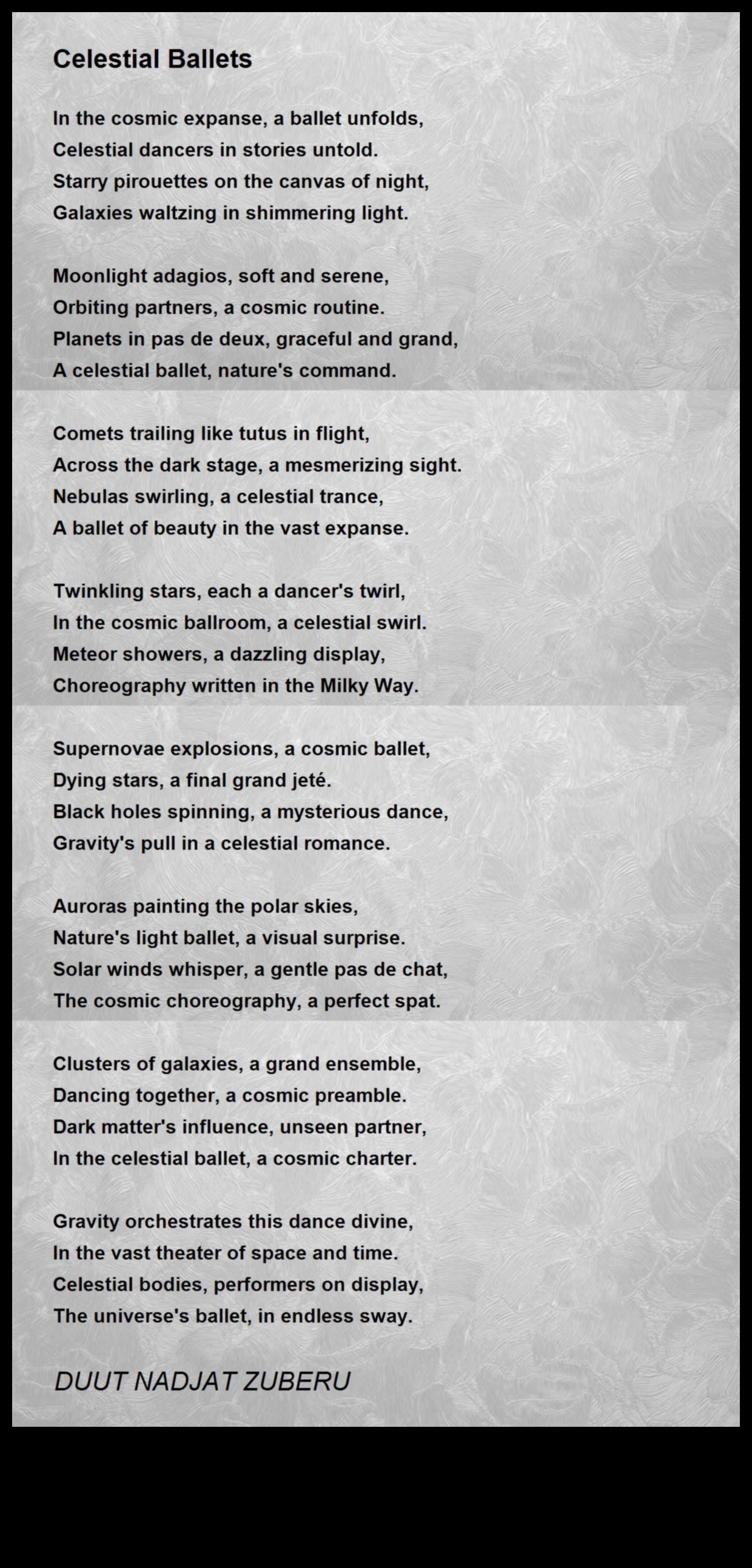 الباليه السماوي: الرقص وسط انعدام الوزن في الفضاء